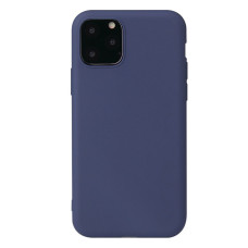 Matné gumenné puzdro iPhone XS Max tmavomodré